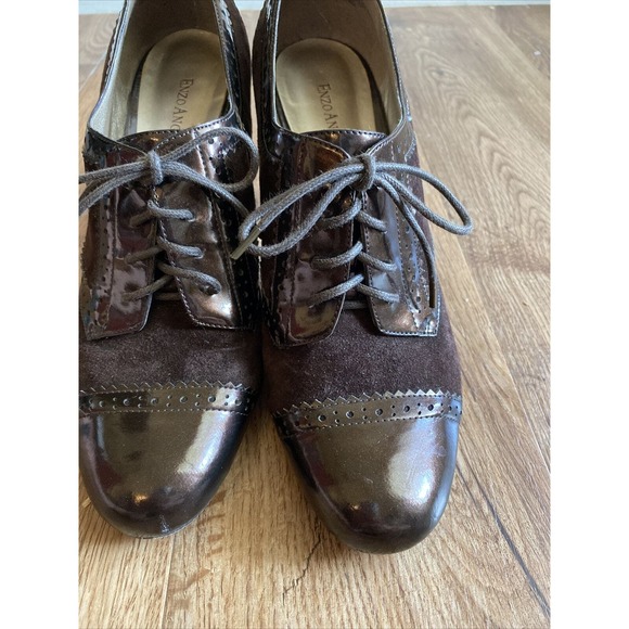 Enzo Angiolini Aeemelle Brown Suede Pumps - Picture 4 of 10